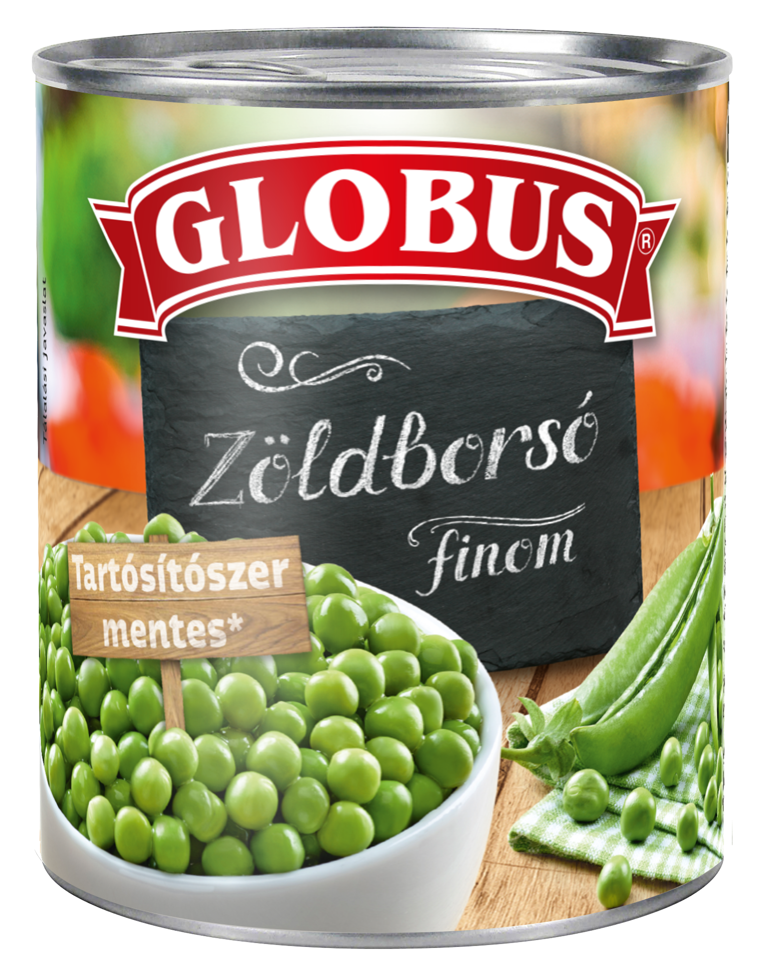 GLOBUS Zöldborsó 400g/280g